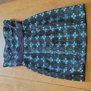 Cynthia Steffe Britney Strapless Silk/Lace Dress